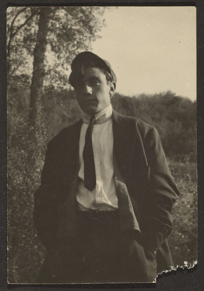 Young Man in Field by Louis Fleckenstein