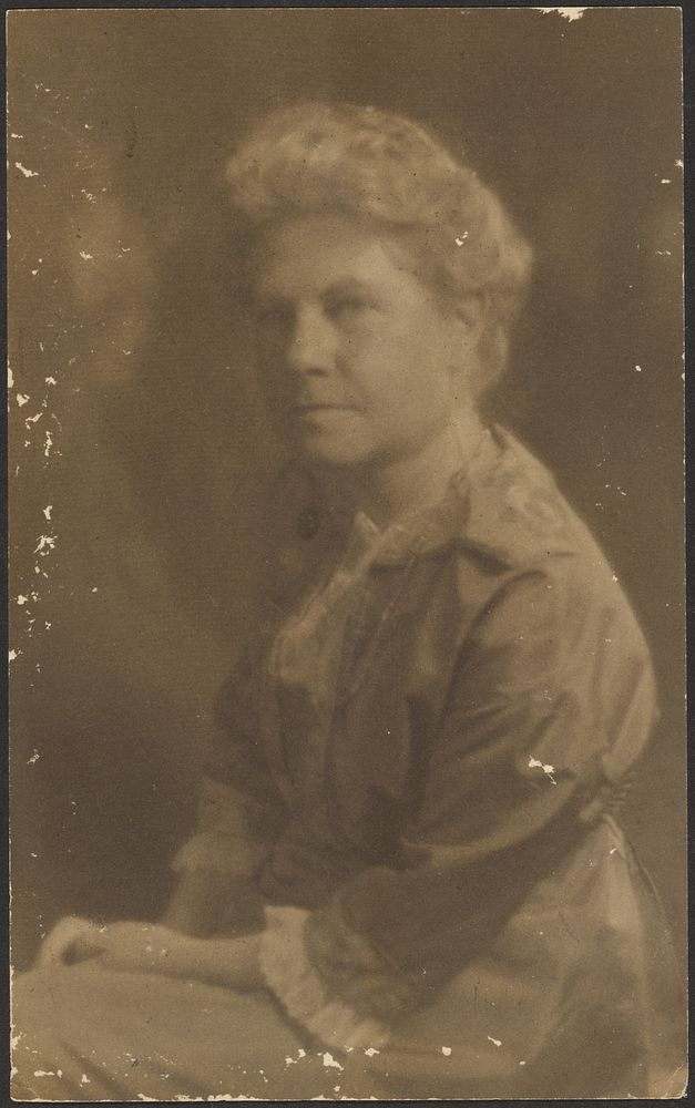 Portrait of a Woman with Lace Cuffs by Louis Fleckenstein