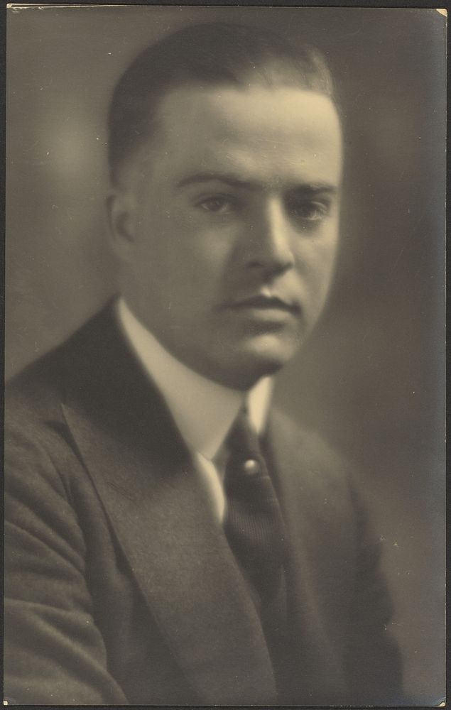 Portrait of a Man with Pearl Tie Pin by Louis Fleckenstein