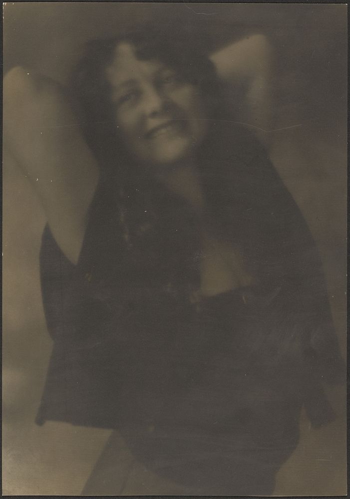 Portrait of a Woman with Arms behind her Head by Louis Fleckenstein