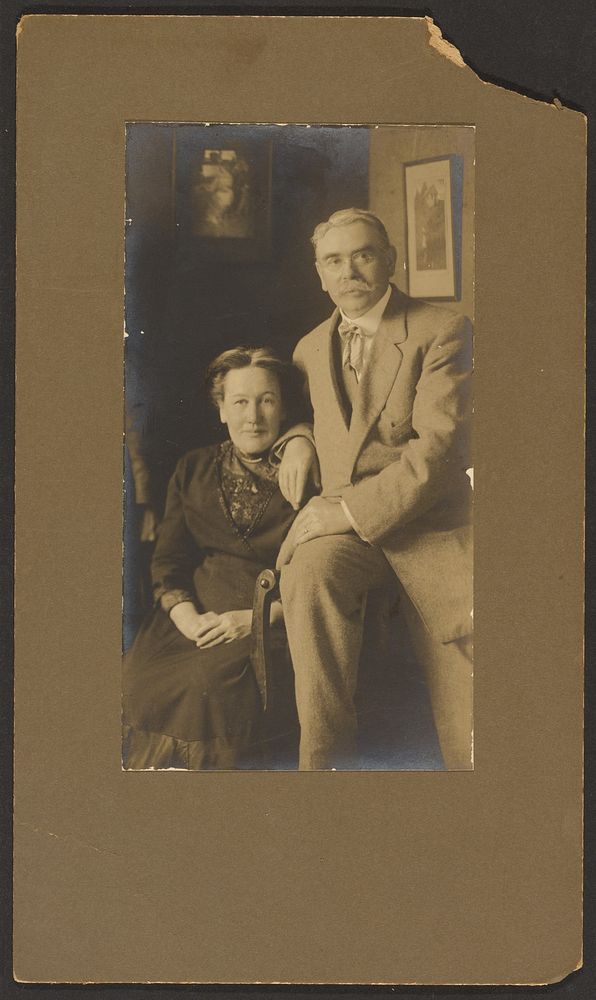 Portrait of Fleckenstein and his Wife by Louis Fleckenstein
