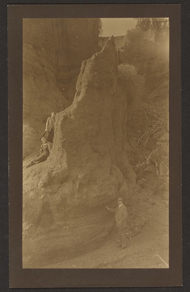 Figures in Rocky Ravine by Louis Fleckenstein