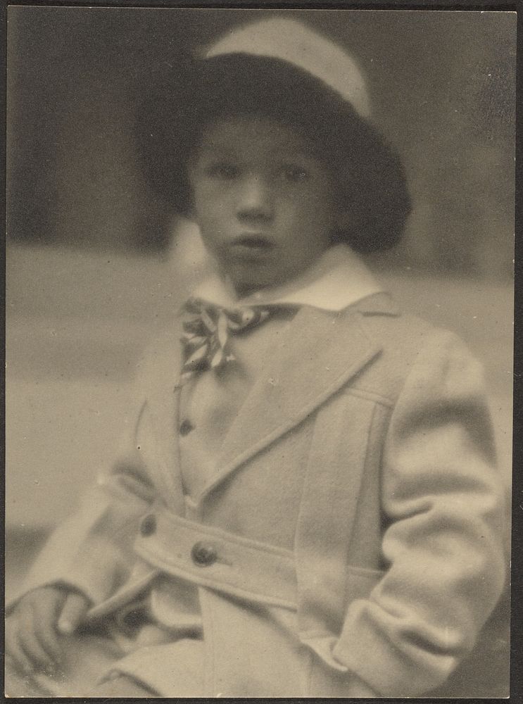 Little Boy in Nice Outfit by Louis Fleckenstein