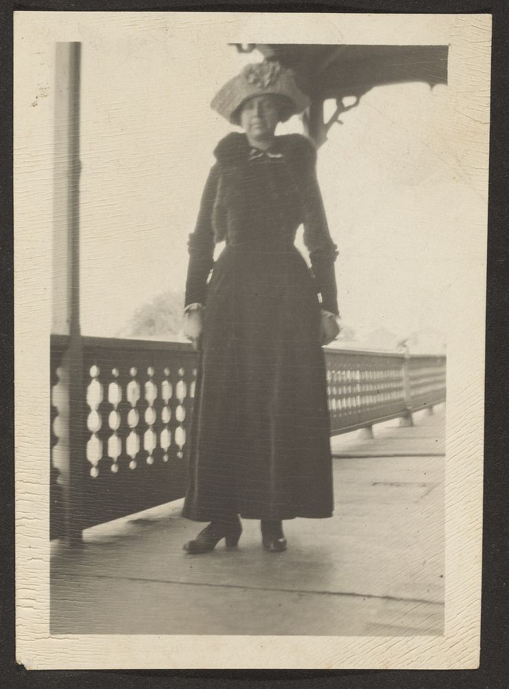 Woman on Balcony by Louis Fleckenstein