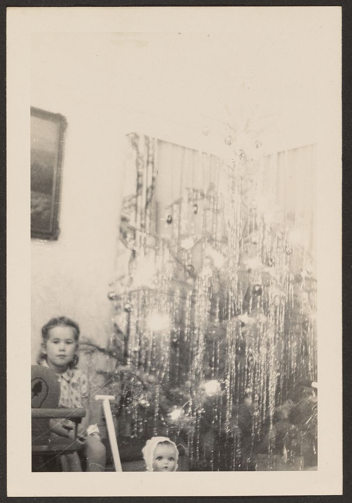 Child and Christmas Tree by Louis Fleckenstein