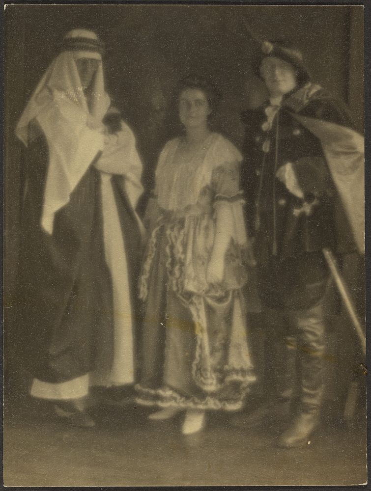 Three People in Costume by Louis Fleckenstein
