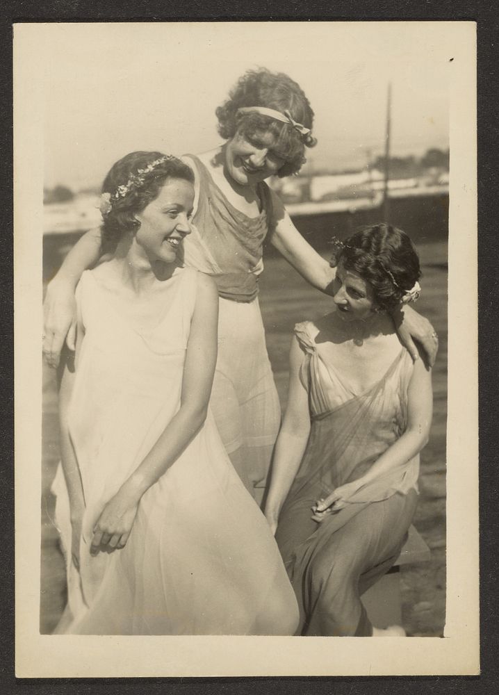Florence with Friends in Gauzy Costumes by Louis Fleckenstein
