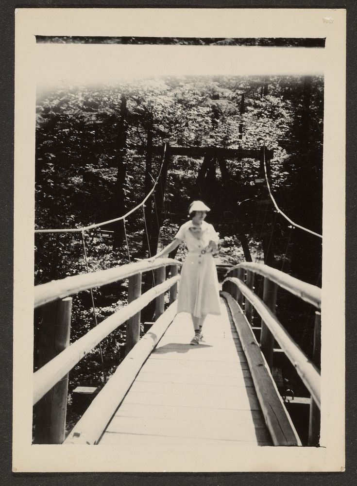 Woman on Bridge by Louis Fleckenstein