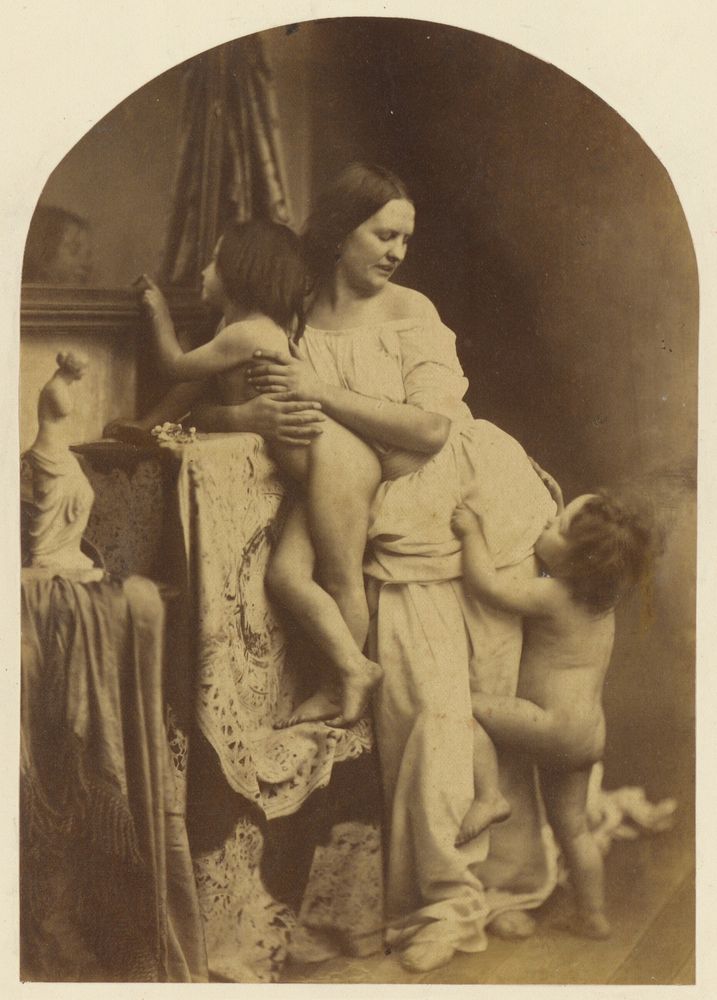 Madonna and Child with St. John the Baptist by Oscar Gustave Rejlander