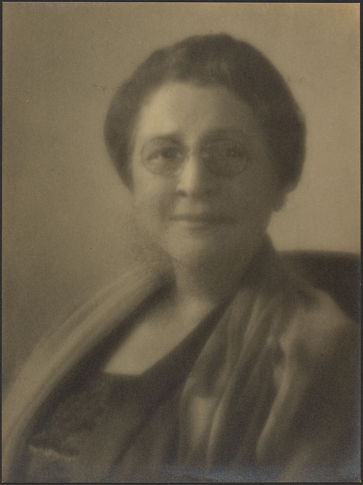 Portrait of a Woman Wearing Spectacles by Louis Fleckenstein