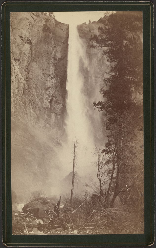 Bridal Veil, Yosemite by William Henry Jackson