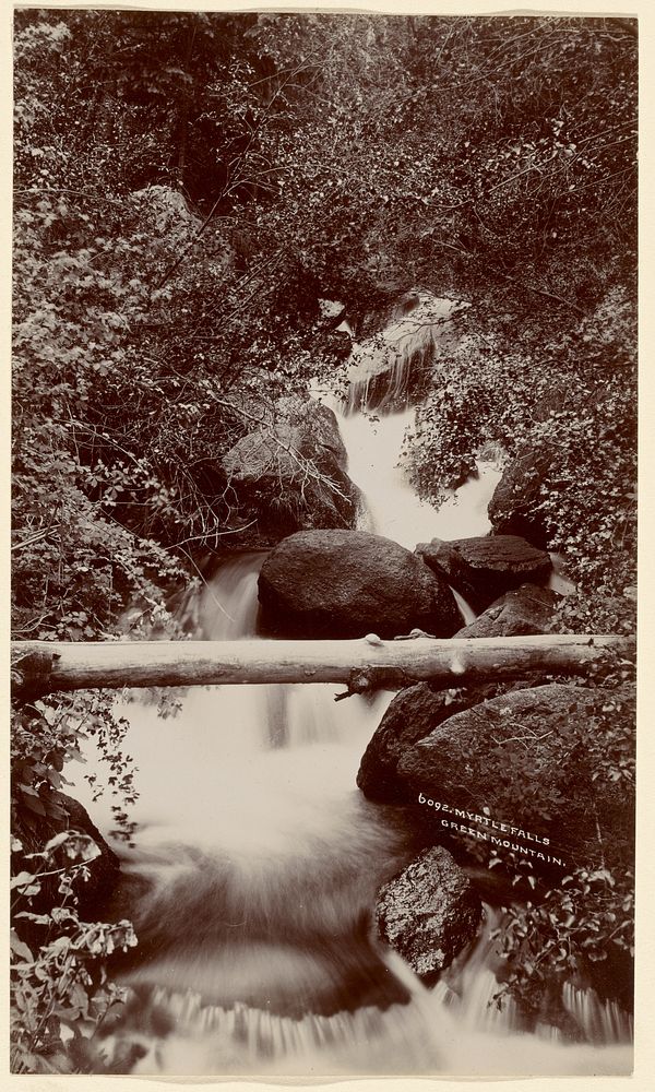 Myrtle Falls, Green Mountain, Colorado by William Henry Jackson
