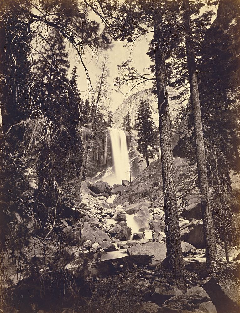 The Vernal Fall, 350 feet high. Yo-semite Valley, Mariposa County, Cal. by C L Weed