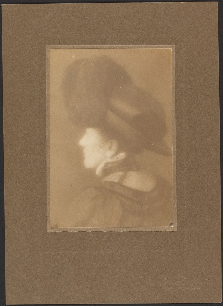 Portrait of a Woman from Behind by Louis Fleckenstein