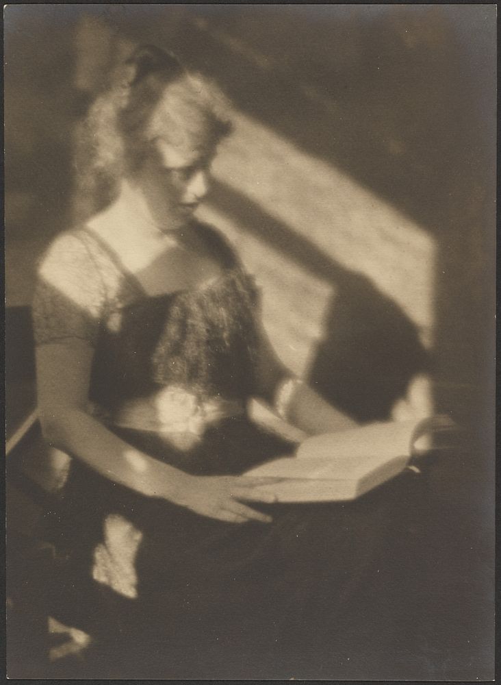Portrait of a Woman with Book by Louis Fleckenstein