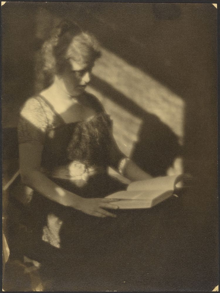 Portrait of a Woman with Book by Louis Fleckenstein