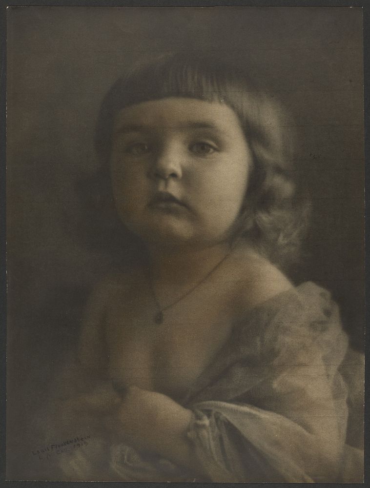 Portrait of a Child in Gauze by Louis Fleckenstein