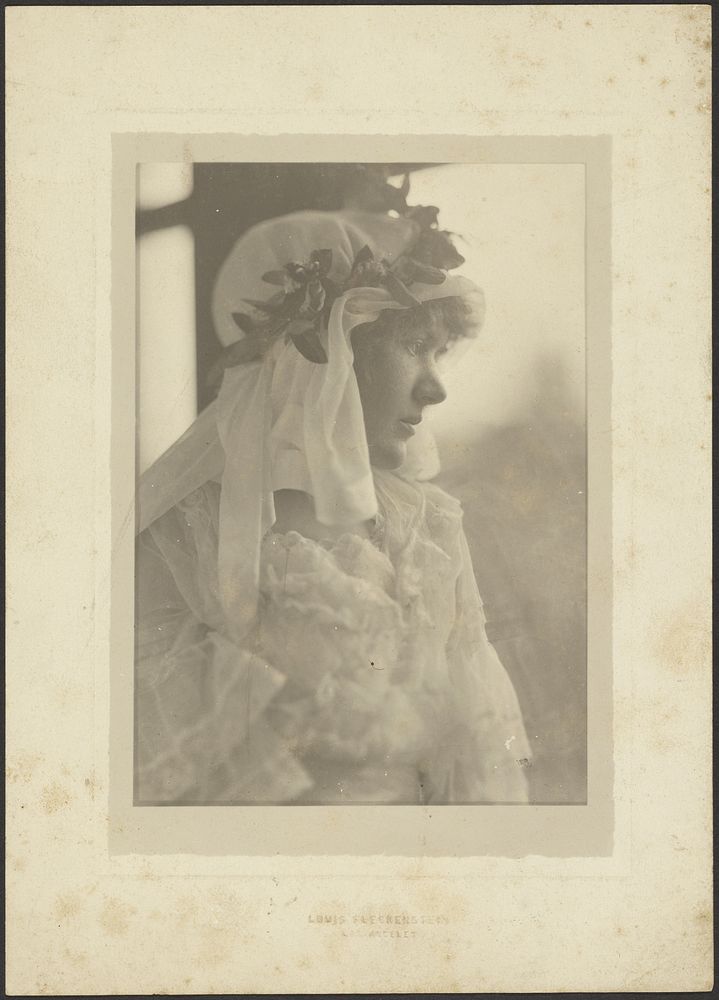 Portrait of a Woman with Head Scarf by Louis Fleckenstein