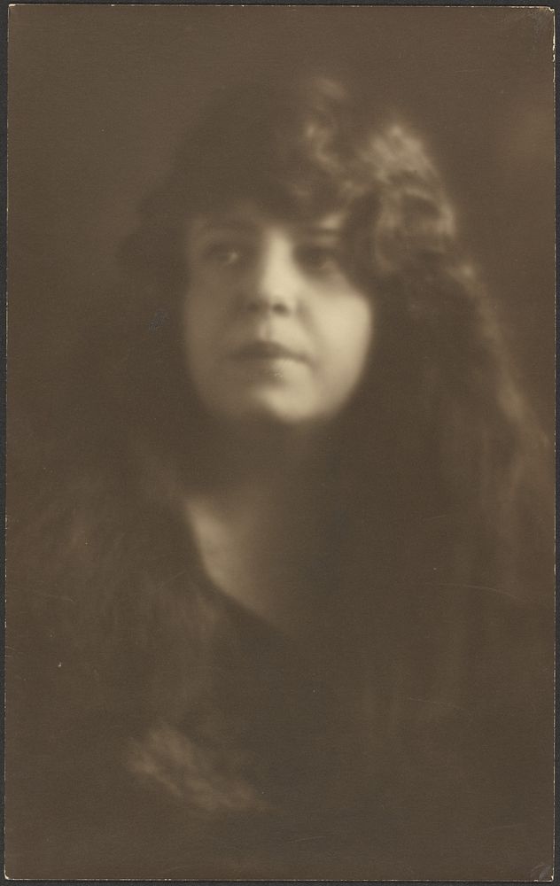 Portrait of a Woman with Hair Down by Louis Fleckenstein