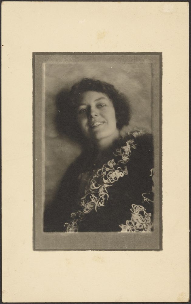 Photograph of a Portrait of a Woman with Light Effect by Louis Fleckenstein