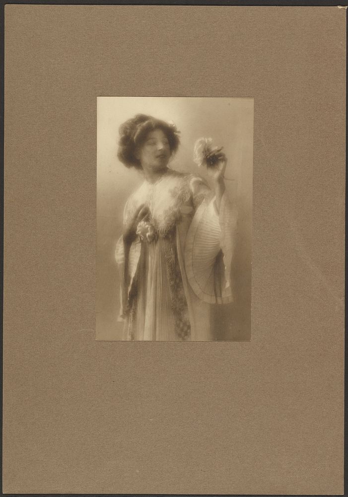 Portrait of a Woman Pleated Robe by Louis Fleckenstein