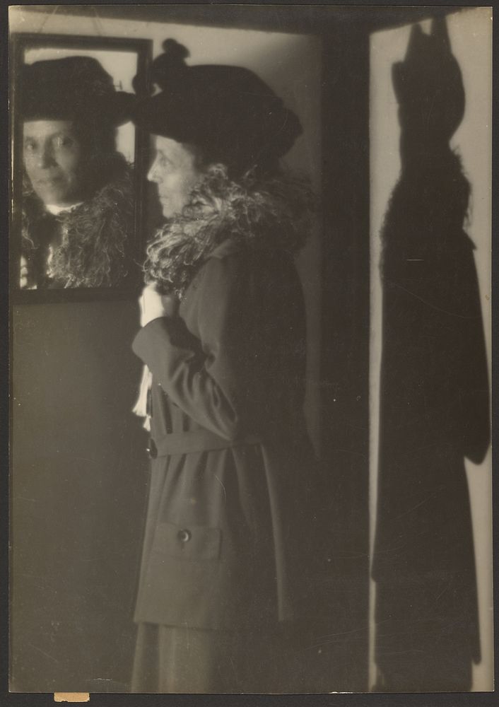 Portrait of a Woman, Her Reflection, and Shadow by Louis Fleckenstein
