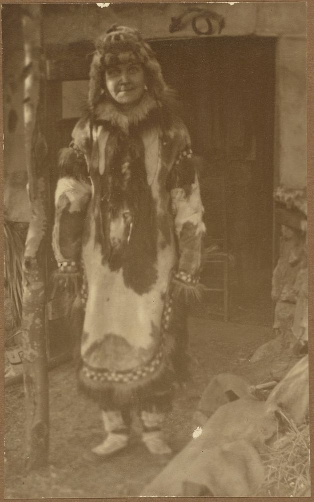 Portrait of a Woman in Native American Costume by Louis Fleckenstein