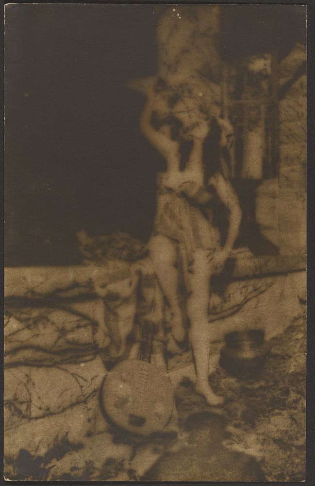 Female Dancer with Yueqin by Louis Fleckenstein