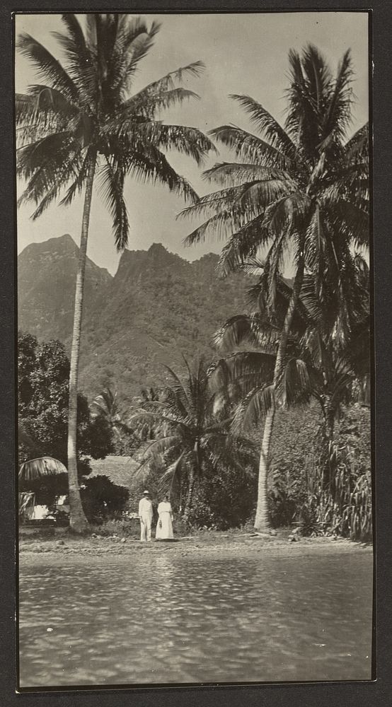 Couple in Tropical Landscape by Louis Fleckenstein