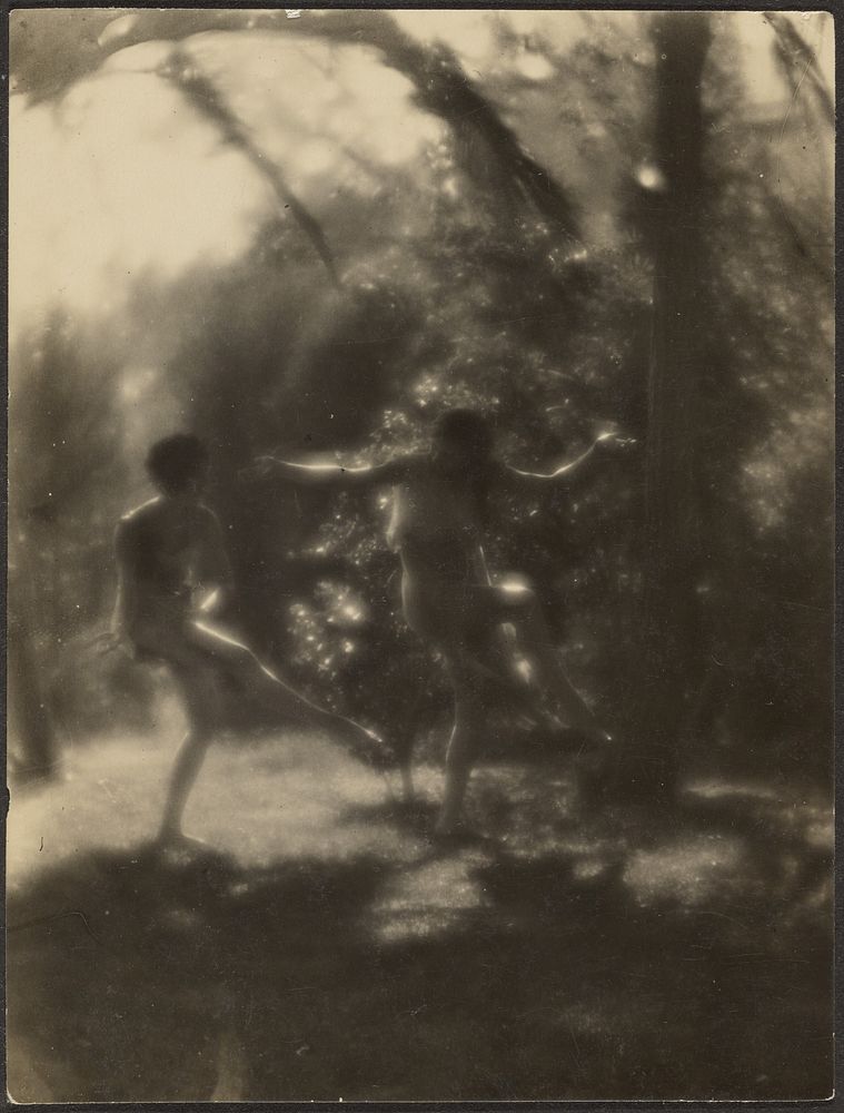 Dancers in Garden by Louis Fleckenstein