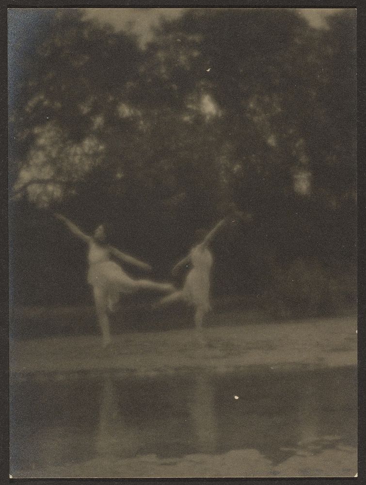 Dancers in Garden by Louis Fleckenstein