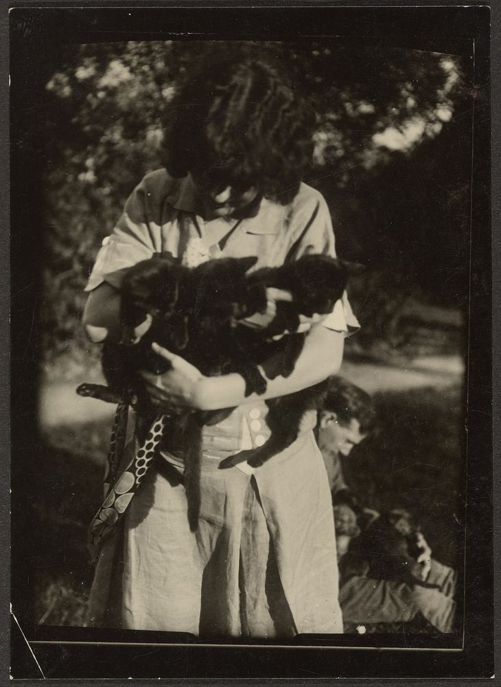 Florence with Kittens by Louis Fleckenstein