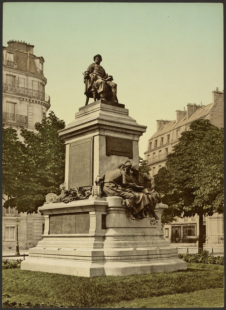 Monument to Alexandre Dumas by P Z and Detroit Publishing Co