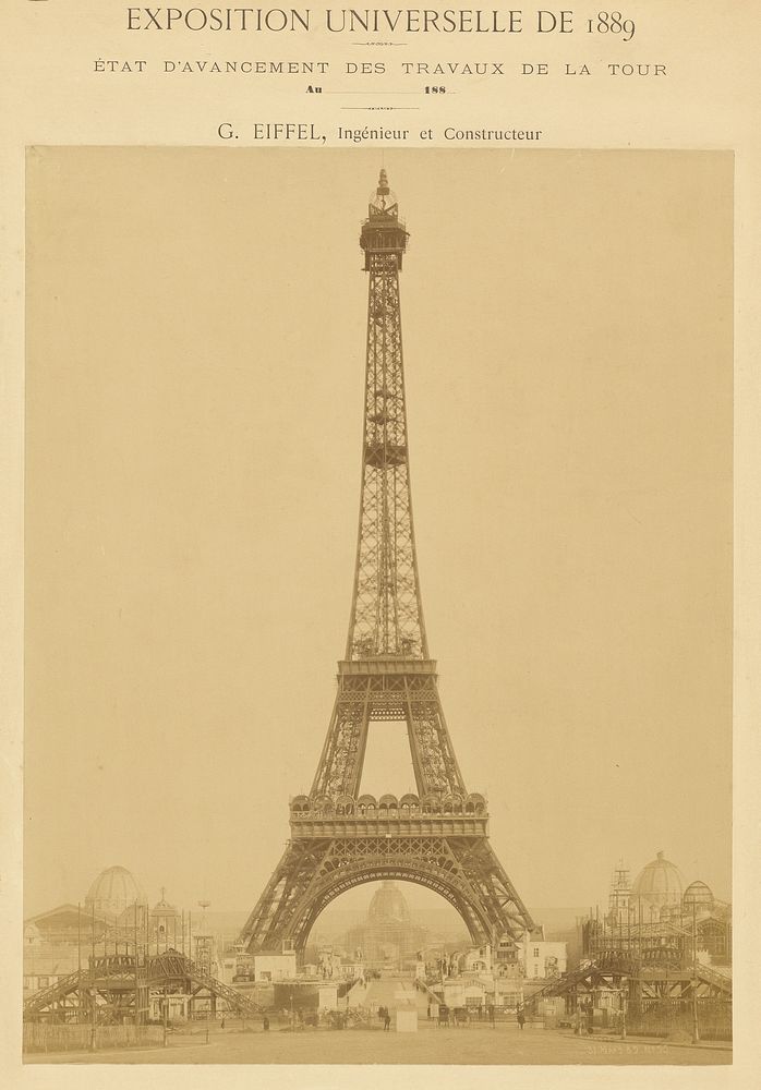 The Eiffel Tower by Louis Émile Durandelle