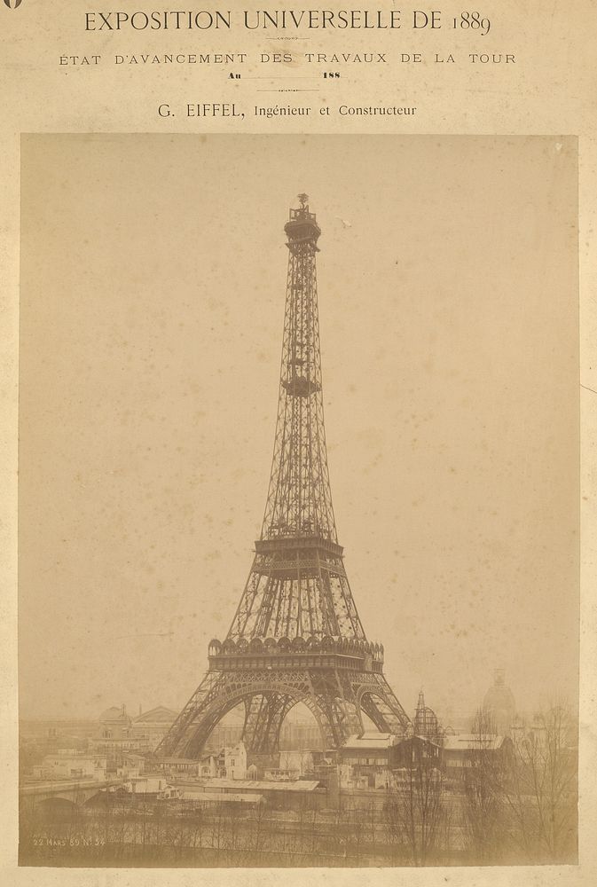 The Eiffel Tower by Louis Émile Durandelle
