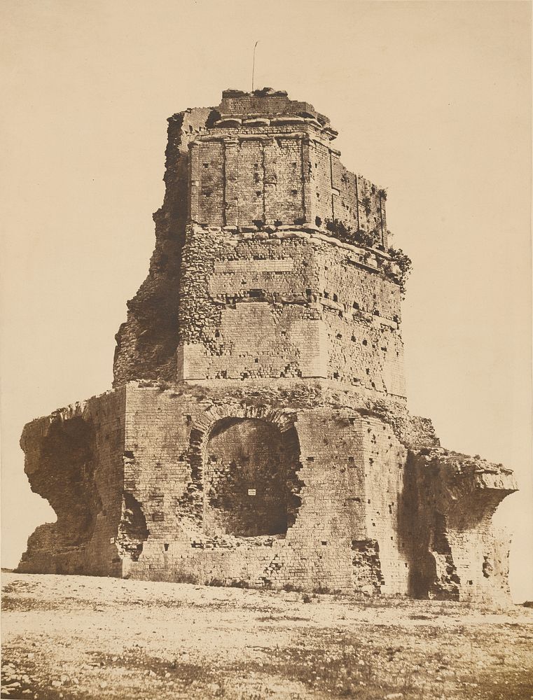 Ruins, Tour Magne by Édouard Baldus