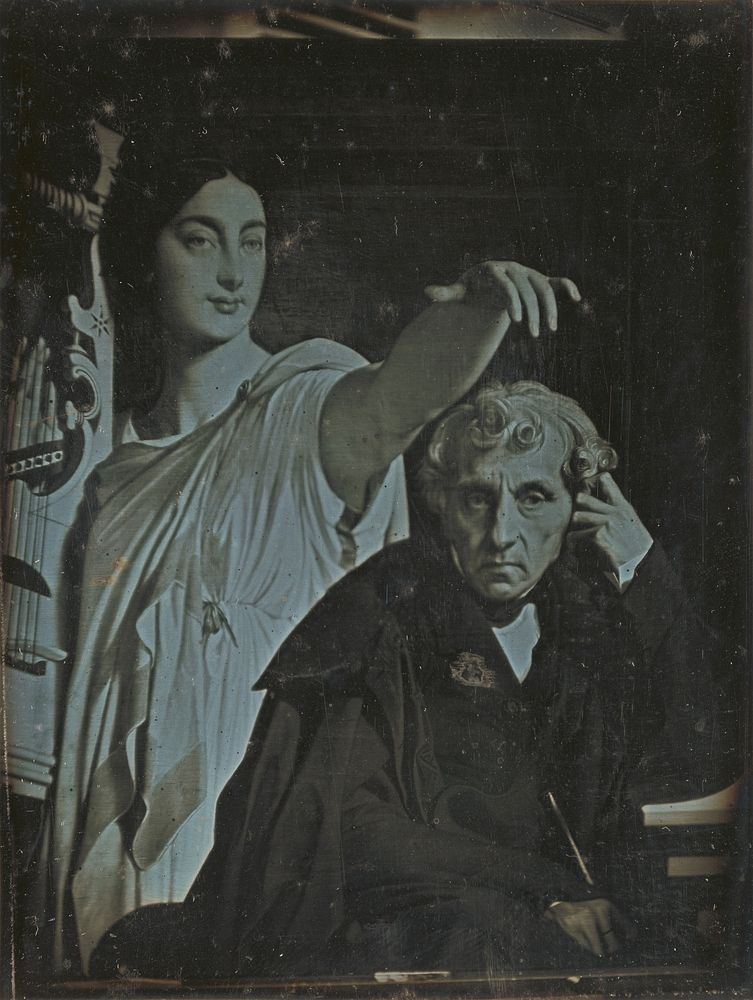 Ingres Painting of Maria Luigi Carlo Zenobio Salvatore Cherubini and his muse