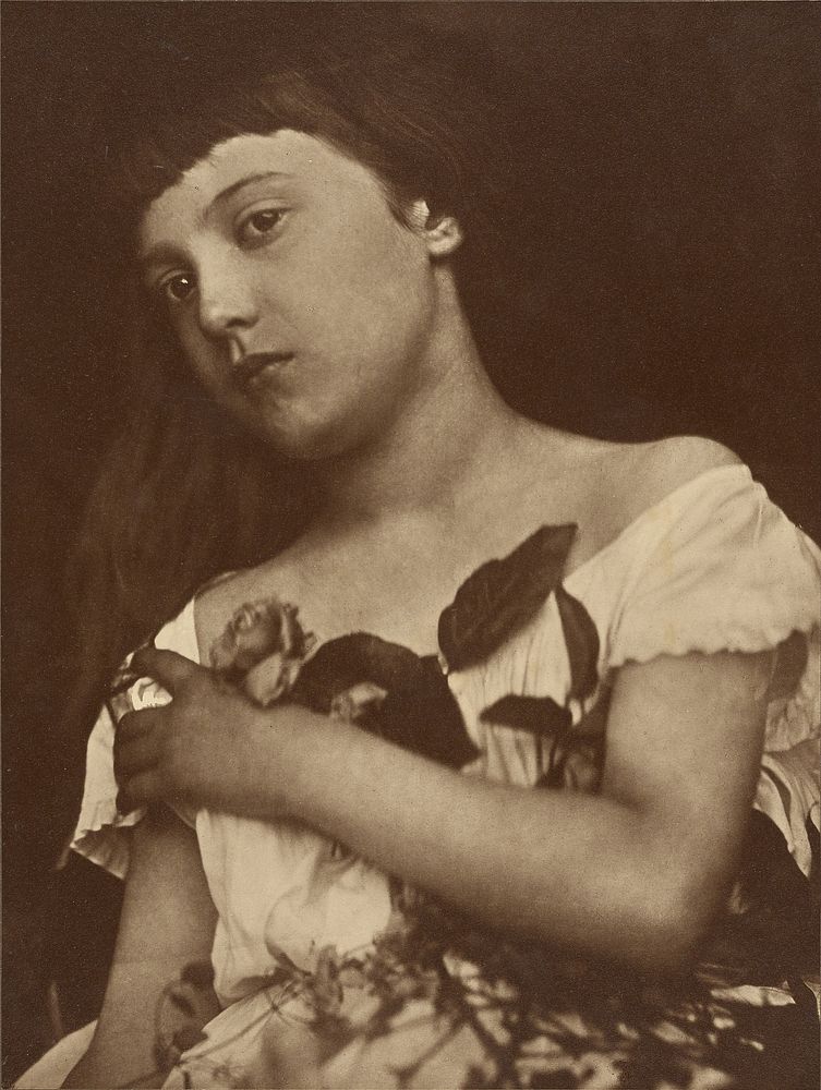 Florence Fisher by Julia Margaret Cameron and Alvin Langdon Coburn