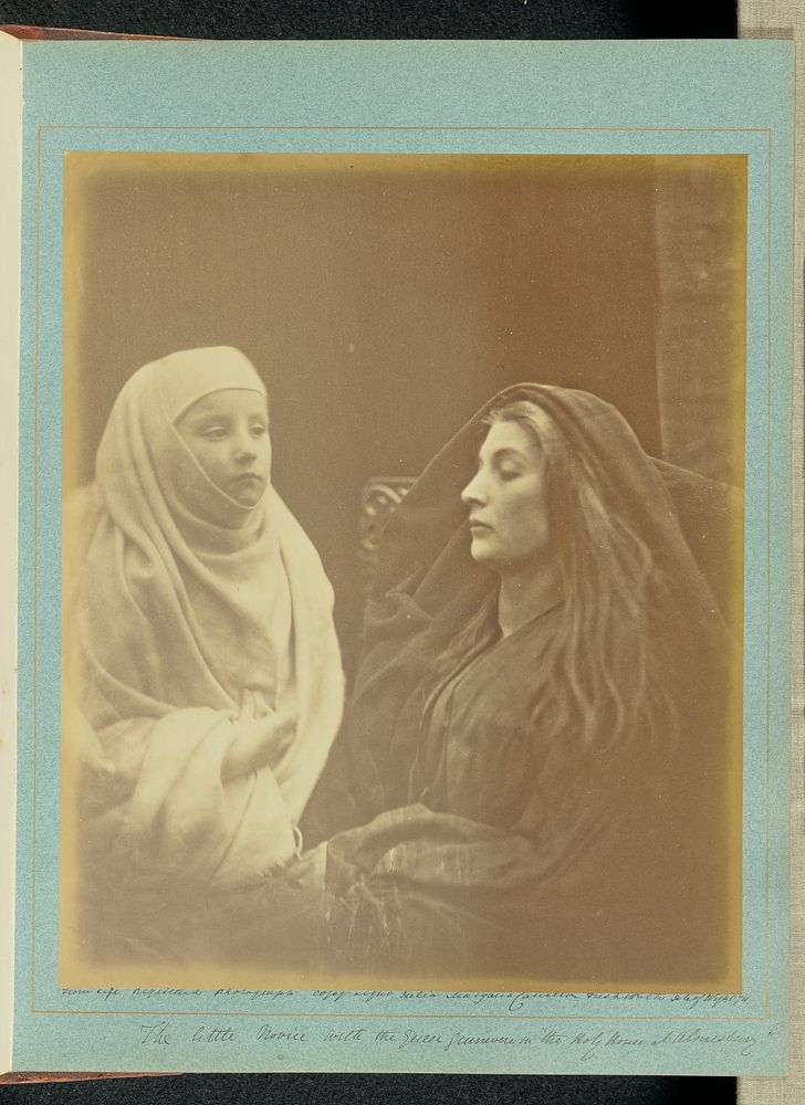 The Little Novice with the Queen Guinevere in "the Holy House at Almesbury" by Julia Margaret Cameron