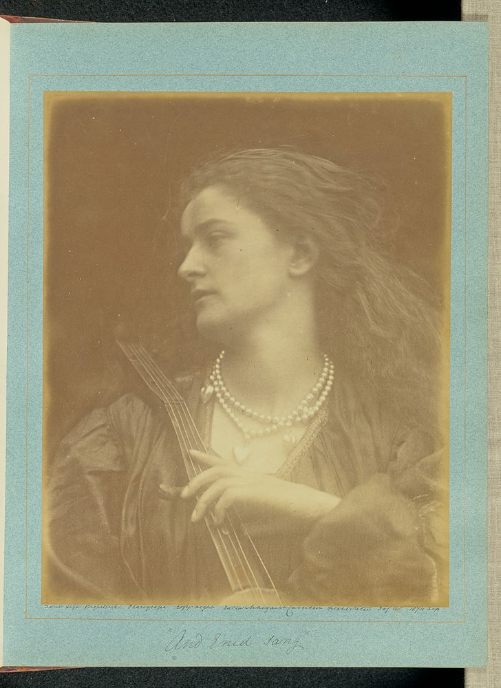 "And Enid Sang" by Julia Margaret Cameron