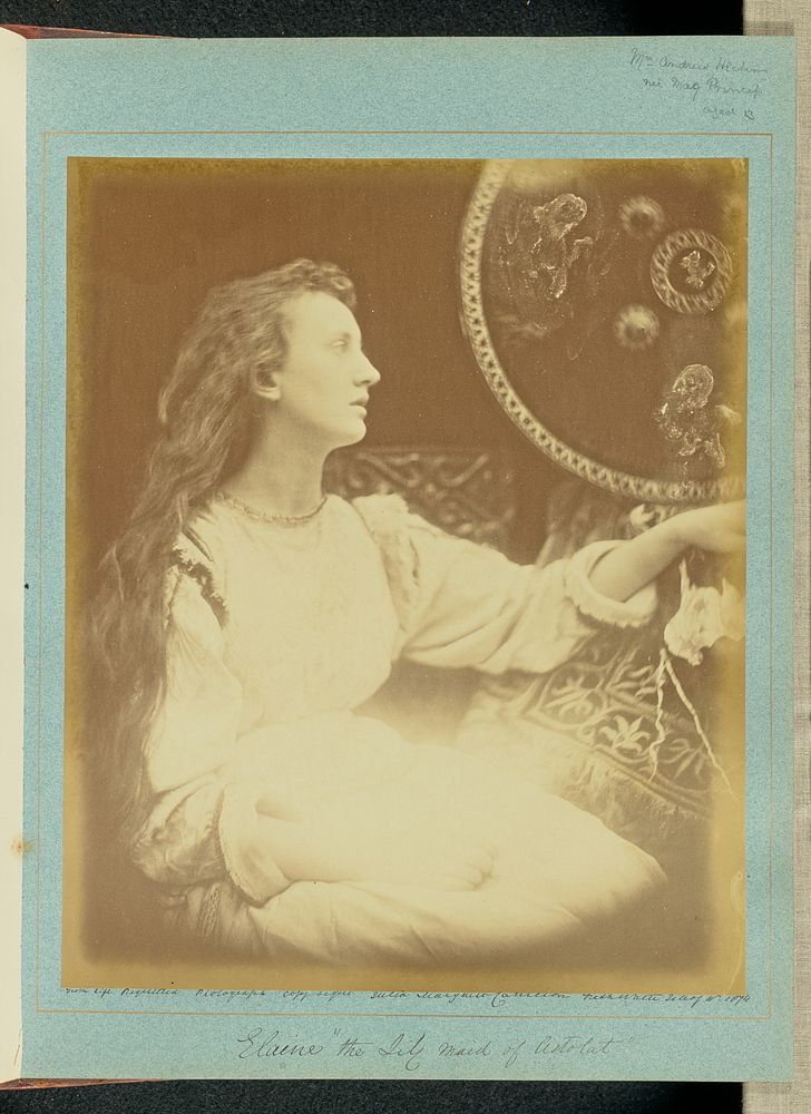 Elaine "the Lily Maid of Astolat" by Julia Margaret Cameron