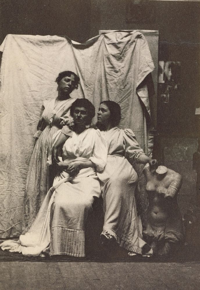 Cook Cousins in Classical Costume in Eakins's Chestnut Street Studio by Thomas Eakins