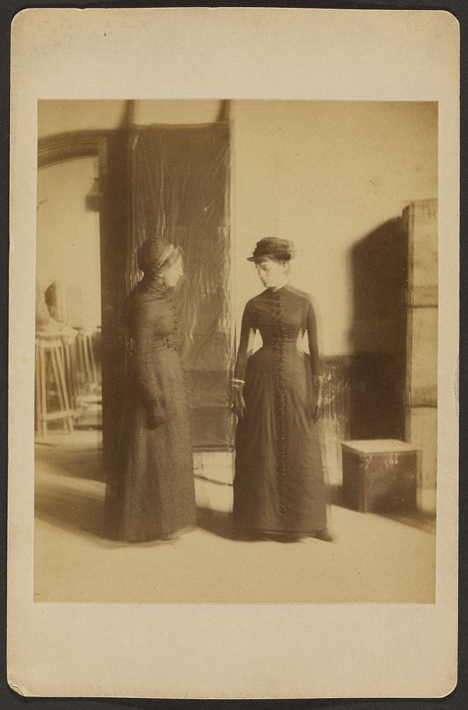 Two standing women by Thomas Eakins