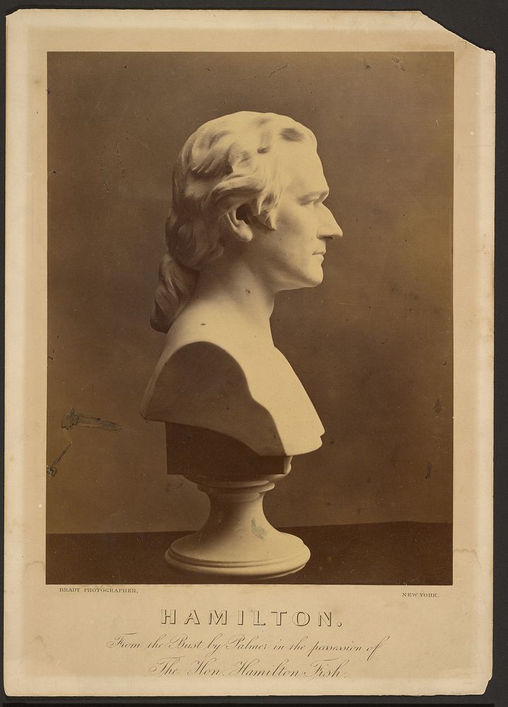 Bust of Alexander Hamilton by Mathew B Brady
