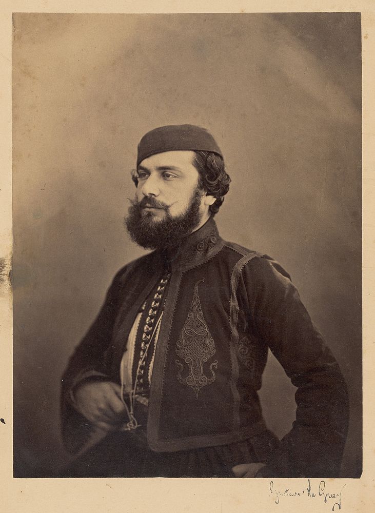 Portrait of a Man in Near Eastern Clothing by Gustave Le Gray