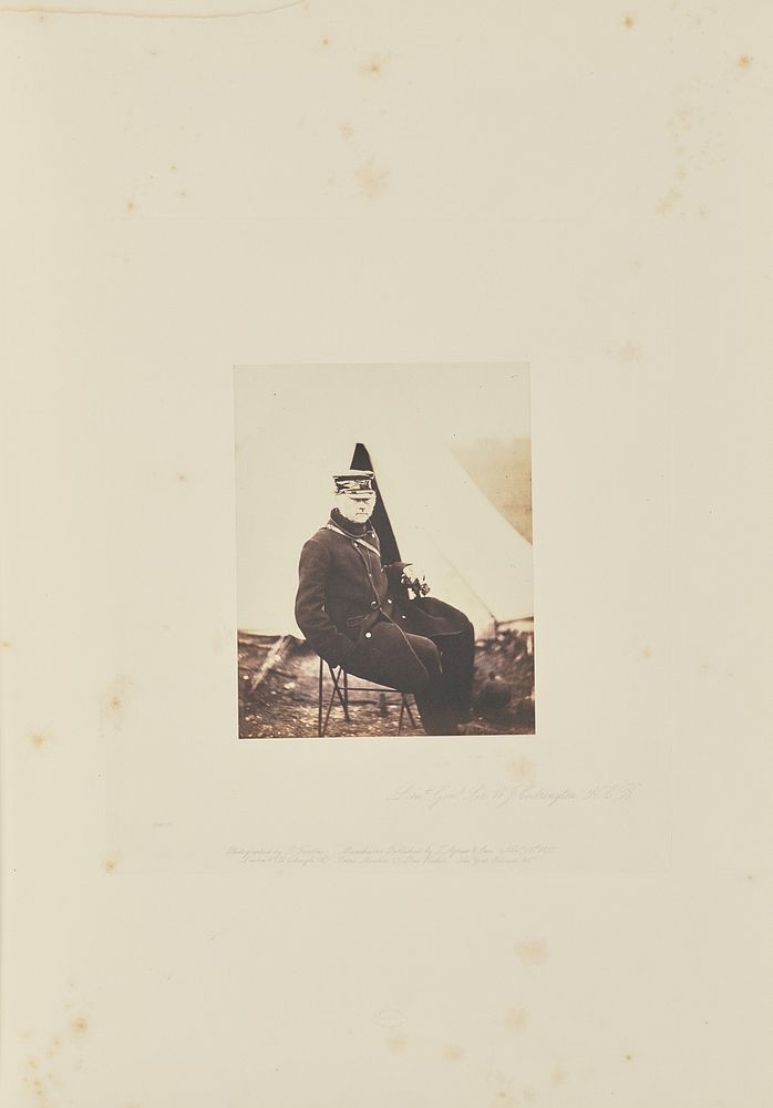 Lt. General Sir W.J. Codrington, K.C.B. by Roger Fenton