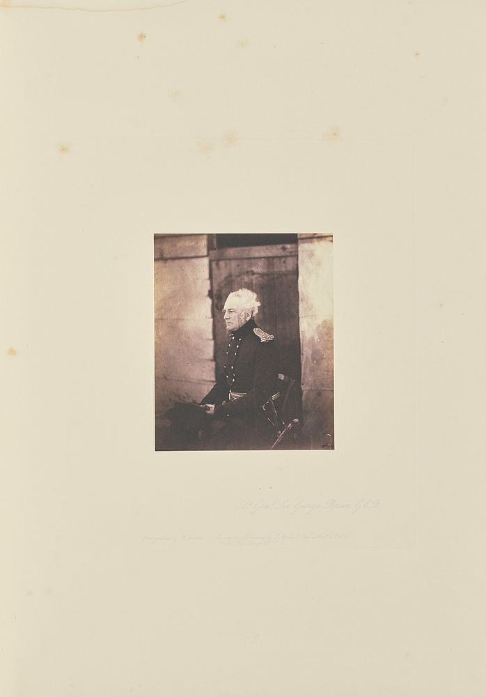 Lt. General Sir George Brown, G.C.B. by Roger Fenton