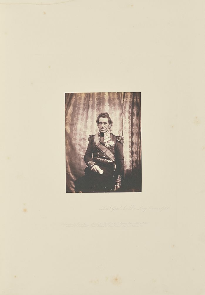 Lt. General Sir De Lacy Evans, G.C.B. by Roger Fenton