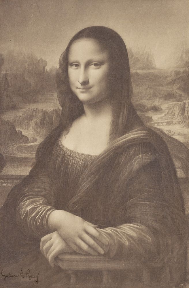Millet's Drawing of the Mona Lisa by Gustave Le Gray