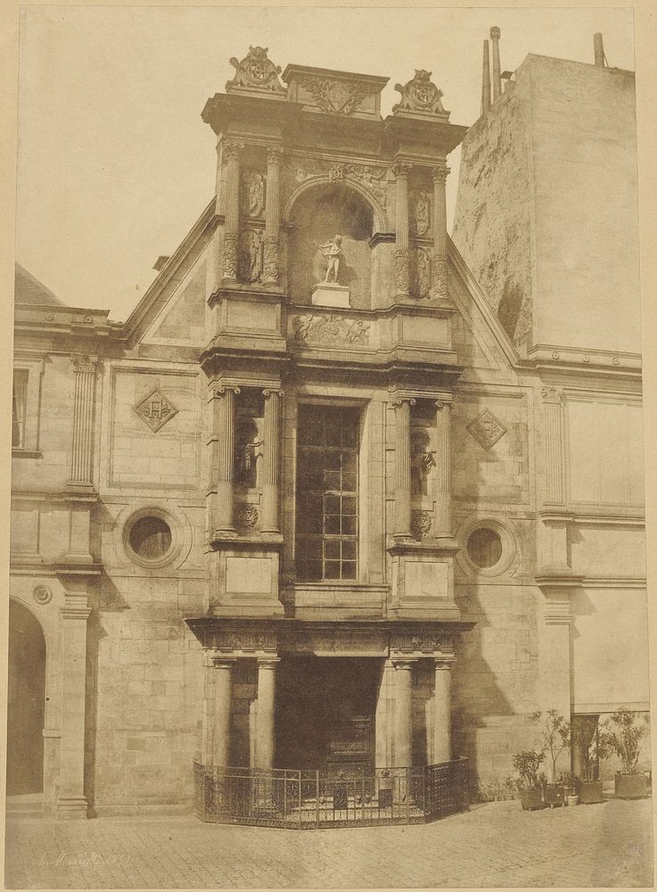 Portique du Château d'Anet (Ecole des Beaux Arts) by Charles Marville and Louis Désiré Blanquart Evrard